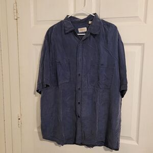 Summa silk men's short sleeve button up shirt
